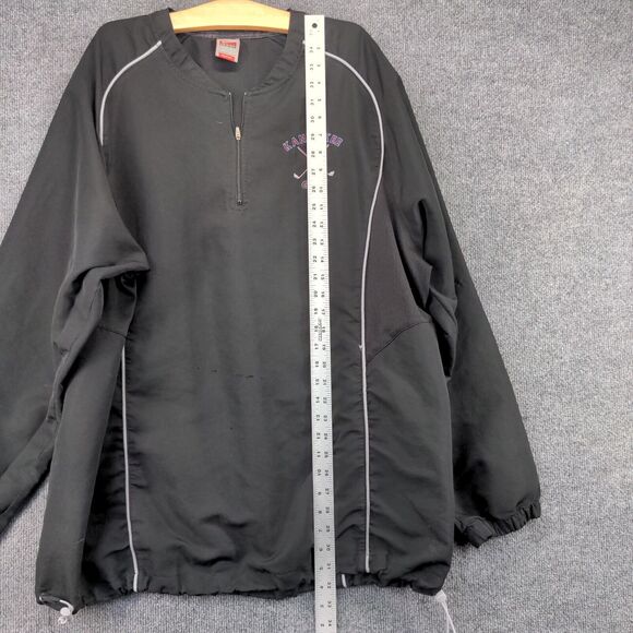 Nike Team Kankakee Golf Jacket Men's XL Long Sleeve Black 1/4 Zip Polyester - Picture 13 of 15
